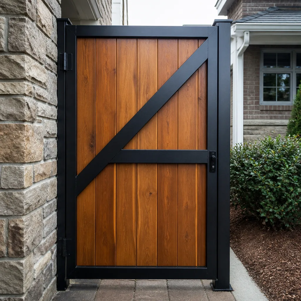 Wood & steel frame